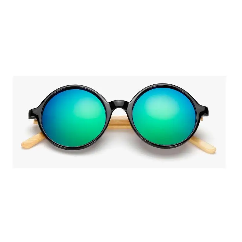 Gafas de sol de bambú|Nuevos productos de moda de los hombres y mujeres de la vendimia retro gafas de sol gafas de madera, marco de madera hecho a mano de la ronda de 1527 3